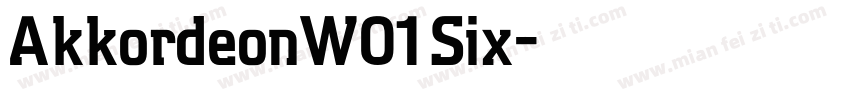 AkkordeonW01 Six字体转换